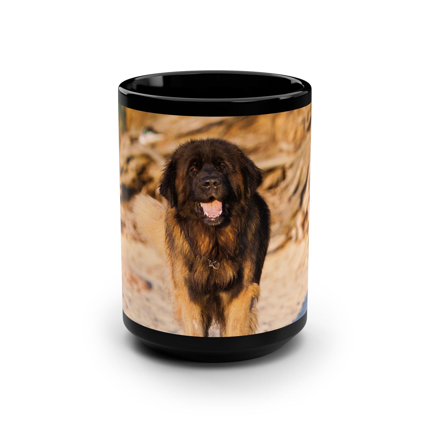 León Dog Lover's Black Mug | 15 oz | Perfect for Gifts, Home Decor, Coffee, Tea, Pet Owners, Birthdays