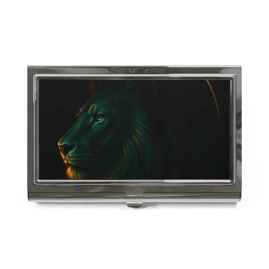 Elegant Lion Business Card Holder