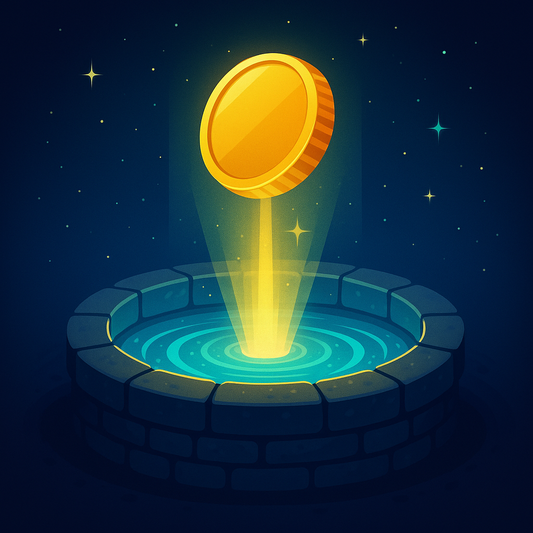 Wunschbrunnen..Dein Glück ,wenn du eine Münze reinwirfst