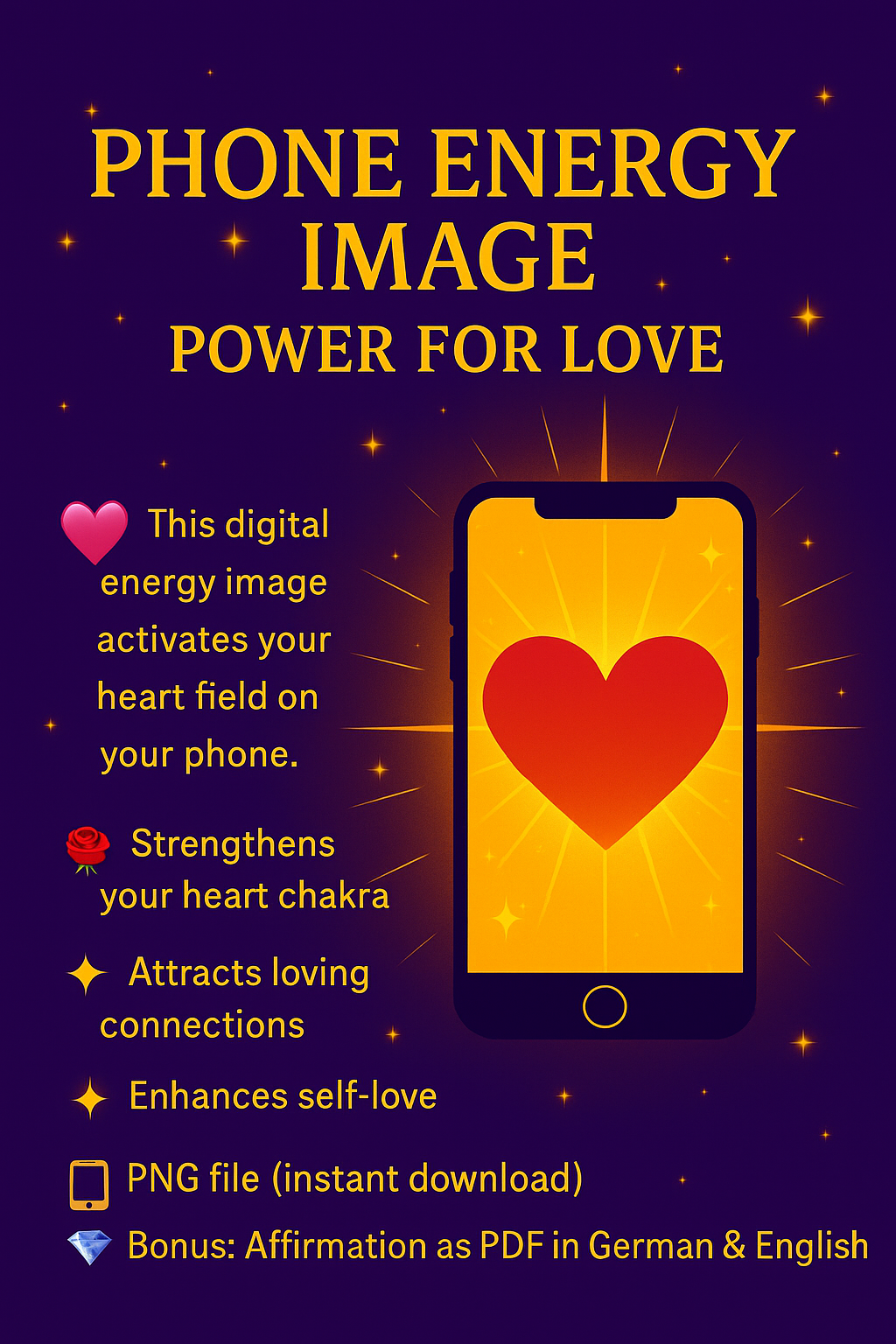 🌍💎✨🌟 Handy Energie Bild – Power für die Liebe
(English: Phone Energy Image – Power for Love)
🌍💎✨🌟