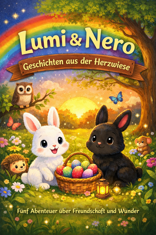 Lumi & Nero Geschichten aus der Herzwiese - Fünf Abenteuer über Freundschaft und Wunder E-Book Download 🐇🐰🐣🥚🤗❤️